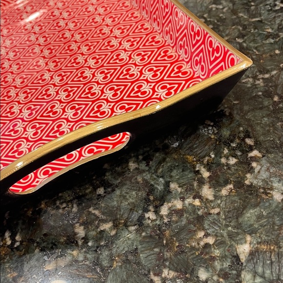 Decorative Red and Blue Pottery Barn Patterned Trays - Picture 8 of 11